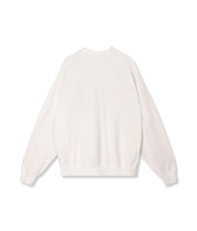 Sweatshirt oversized aus Baumwolle - 1002-ecru - Creme