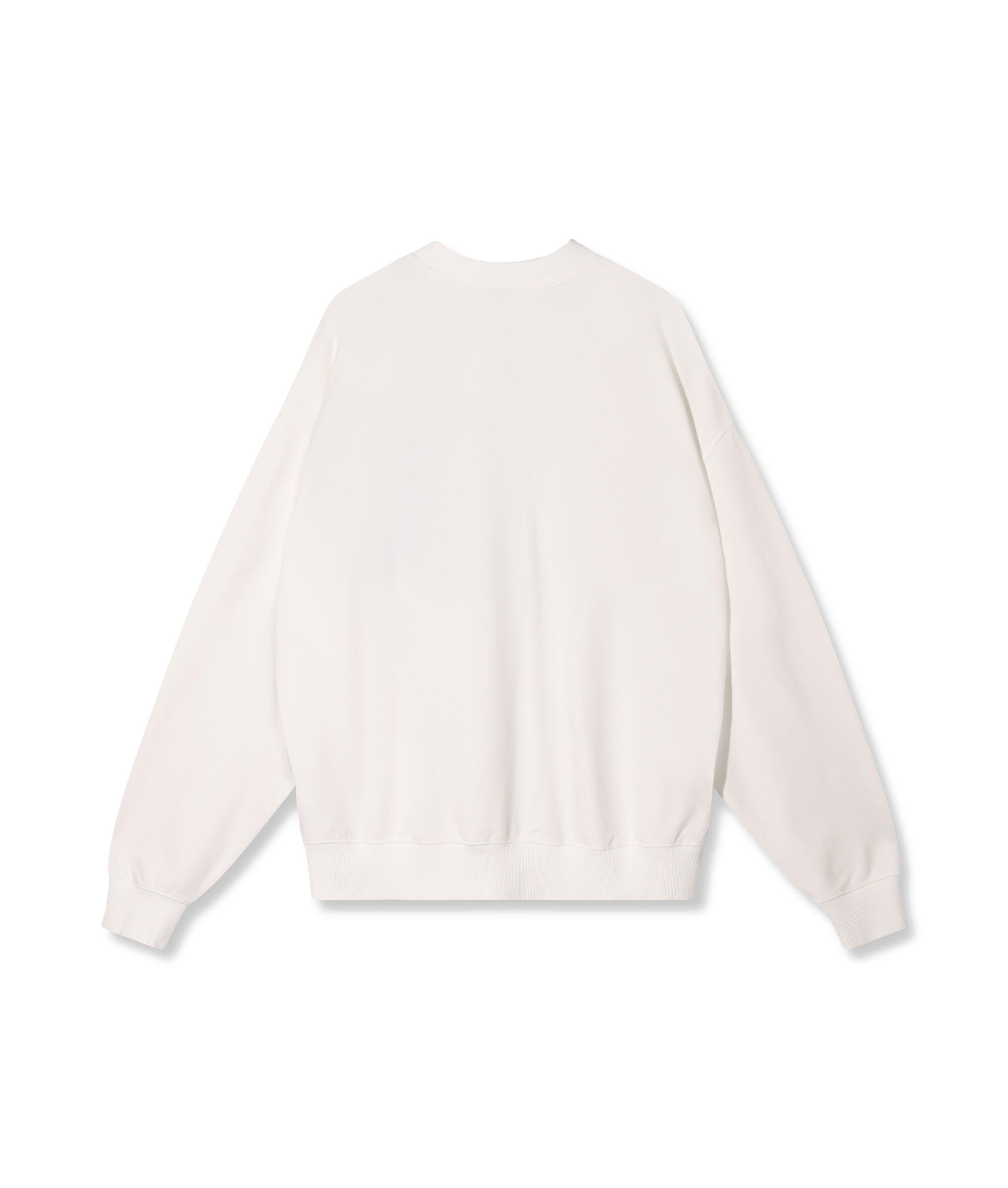 Sweatshirt oversized aus Baumwolle - 1002-ecru - Creme