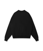 Sweatshirt oversized aus Baumwolle - 1012-black - Schwarz