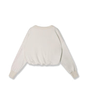 Sweatshirt aus Baumwollmix - 1306-cleansing kit - Creme