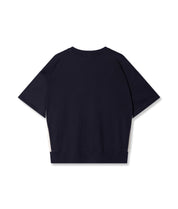 T-Shirt aus Baumwolle - 1311-dark navy - Blau