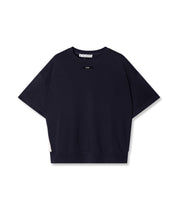 T-Shirt aus Baumwolle - 1311-dark navy - Blau