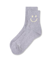 Socken SMILE - 4024-white grey melee - Grau