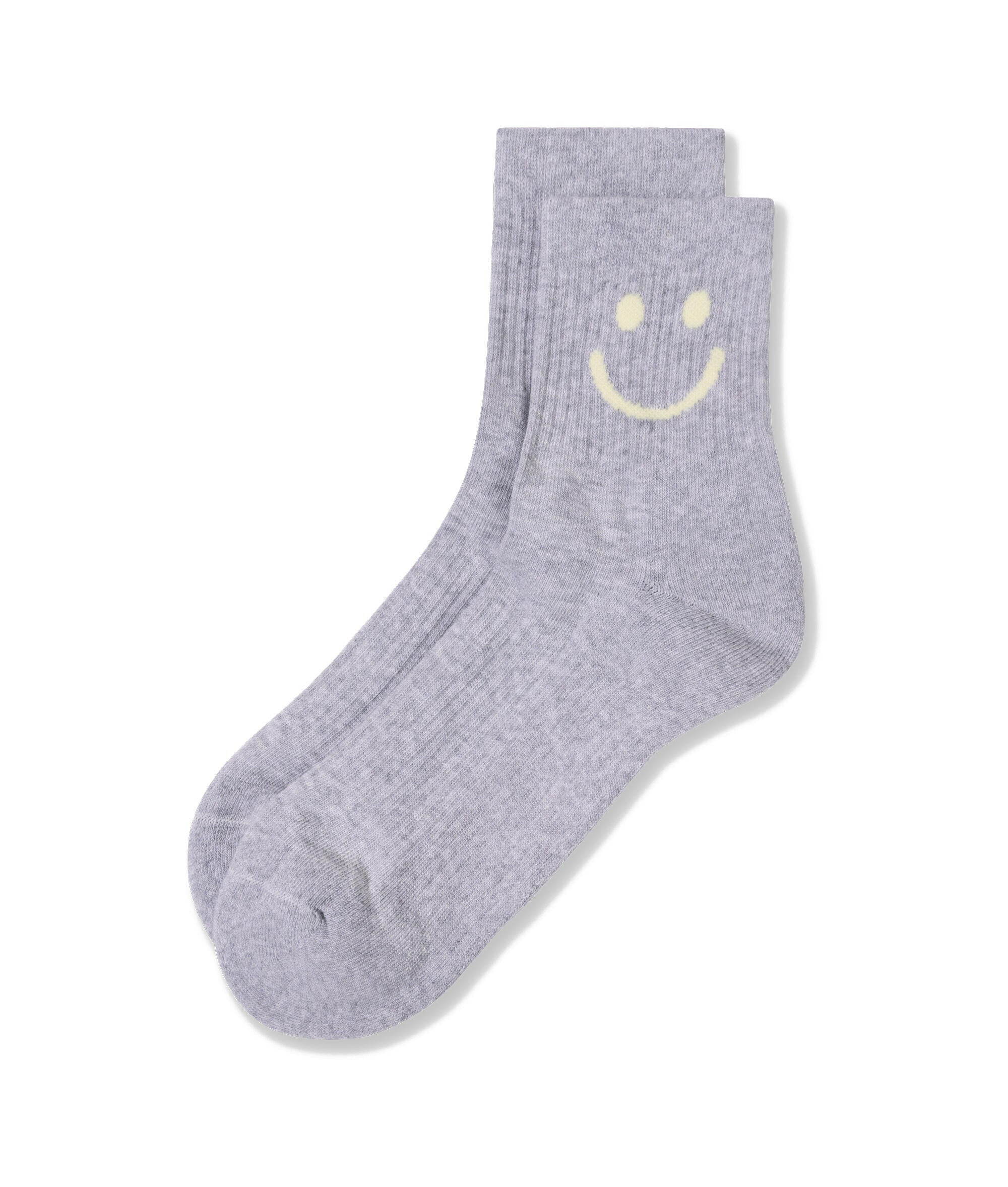 Socken SMILE - 4024-white grey melee - Grau