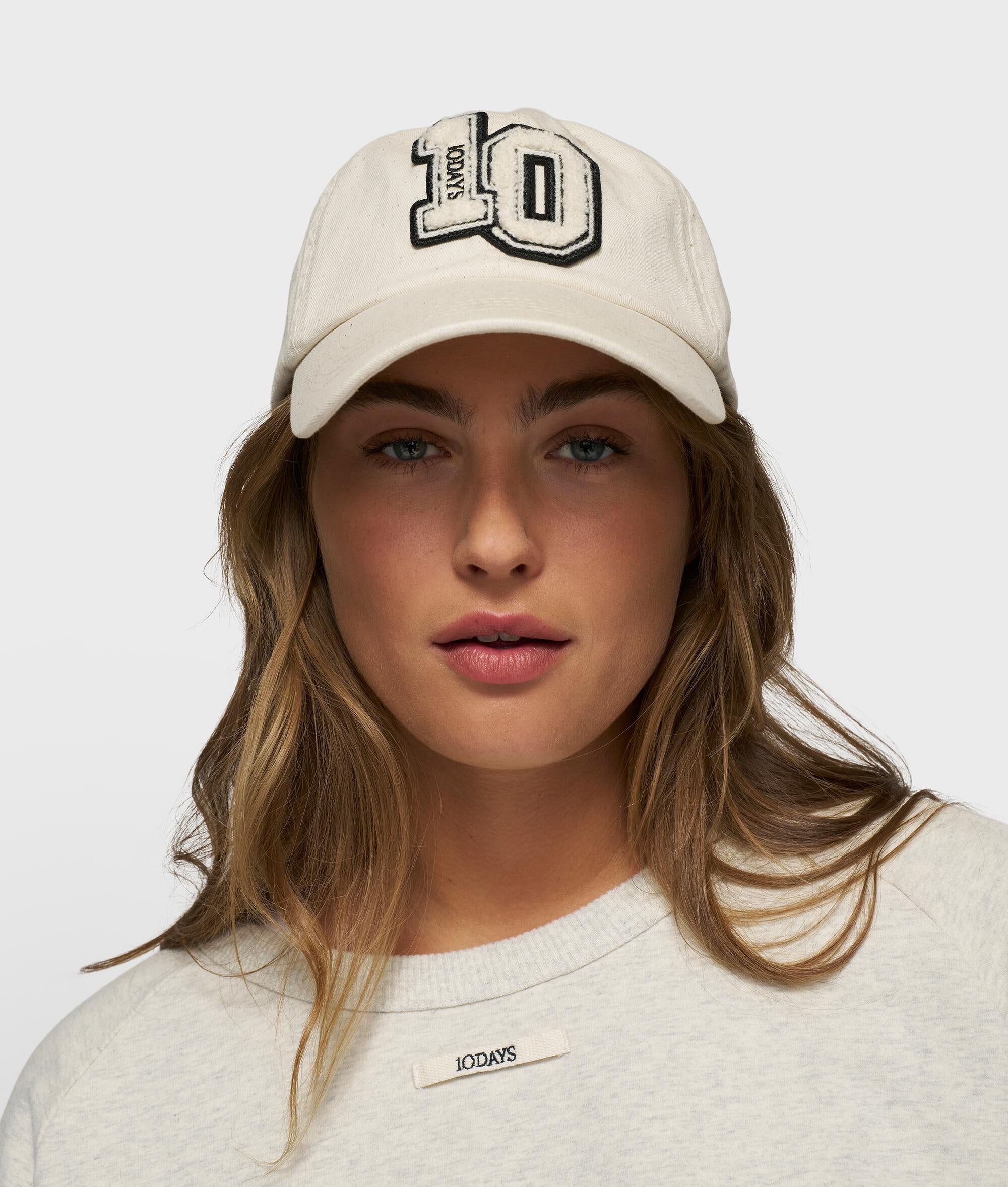 Cap aus Baumwolle - 1002-ecru - Creme