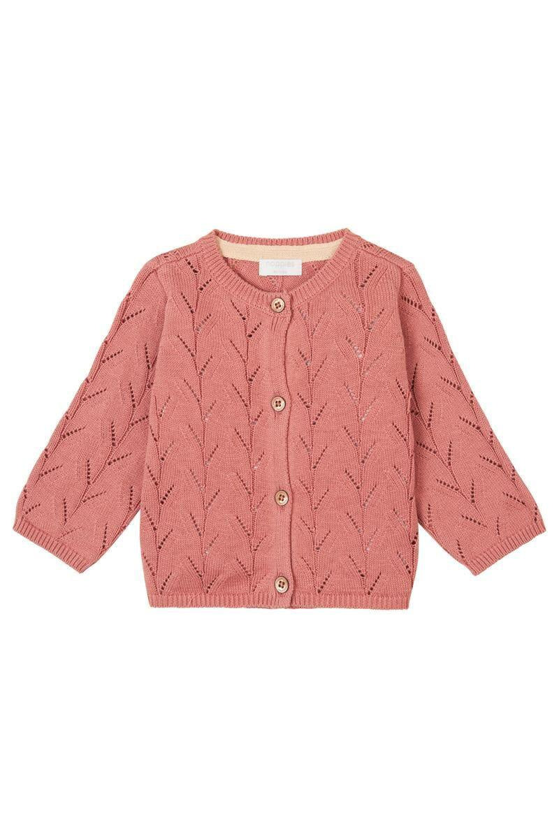 Strickjacke aus Baumwolle - N242-Old Rose - Rosa