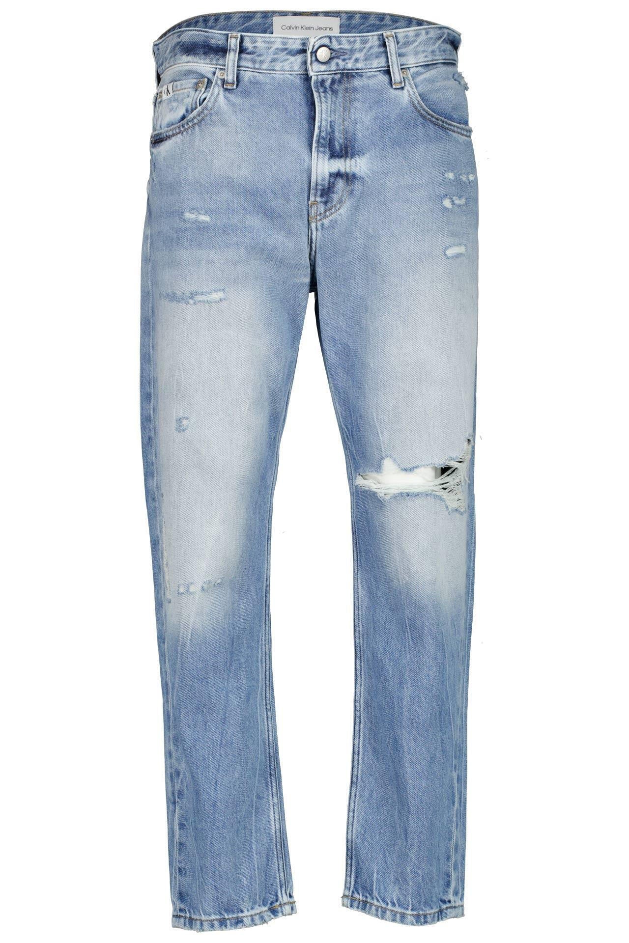 Dad-Jeans aus Baumwolle - 1AA-BLUE - Blau