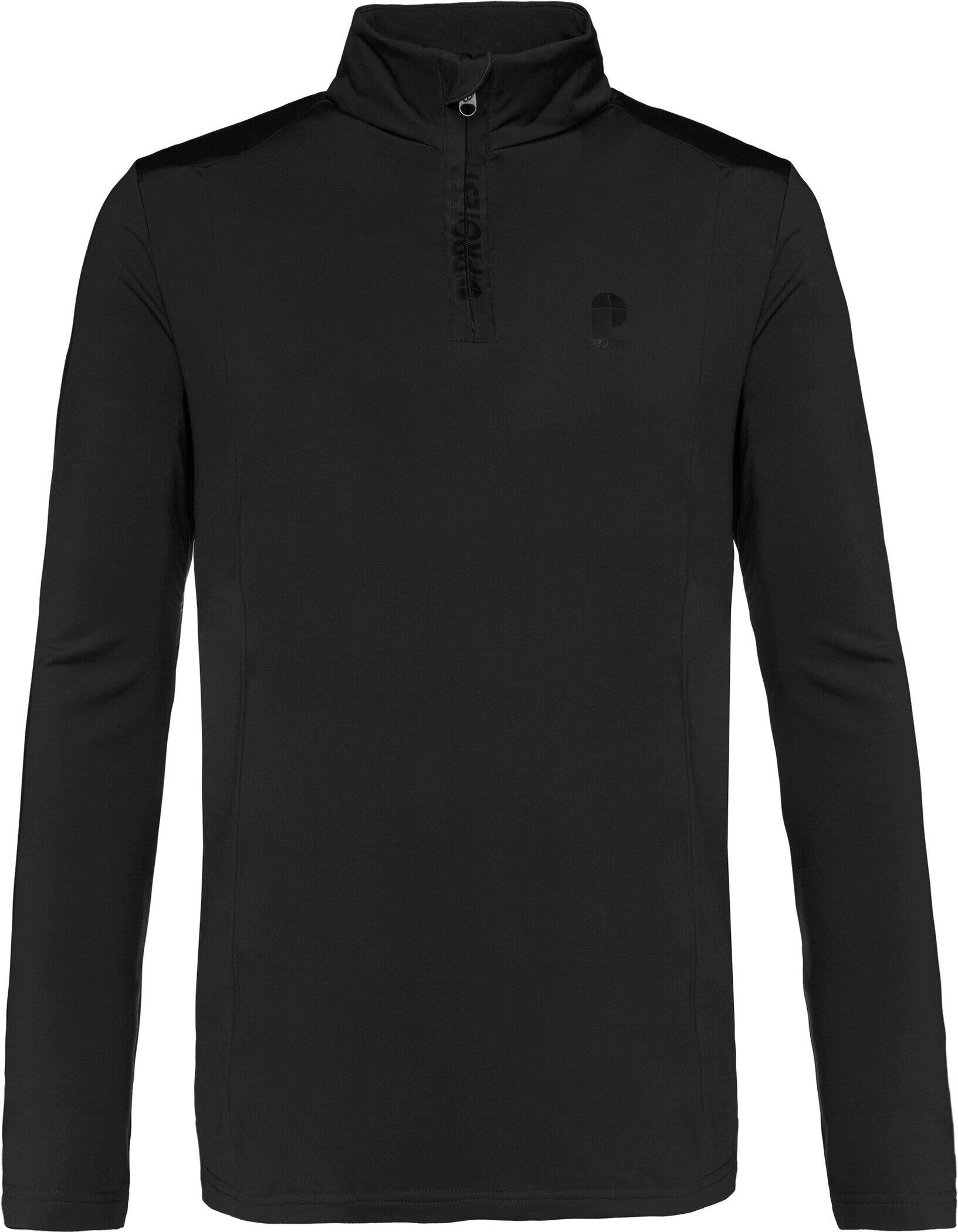 Funktionsshirt 1/4 Zip - 290-True Black - Schwarz