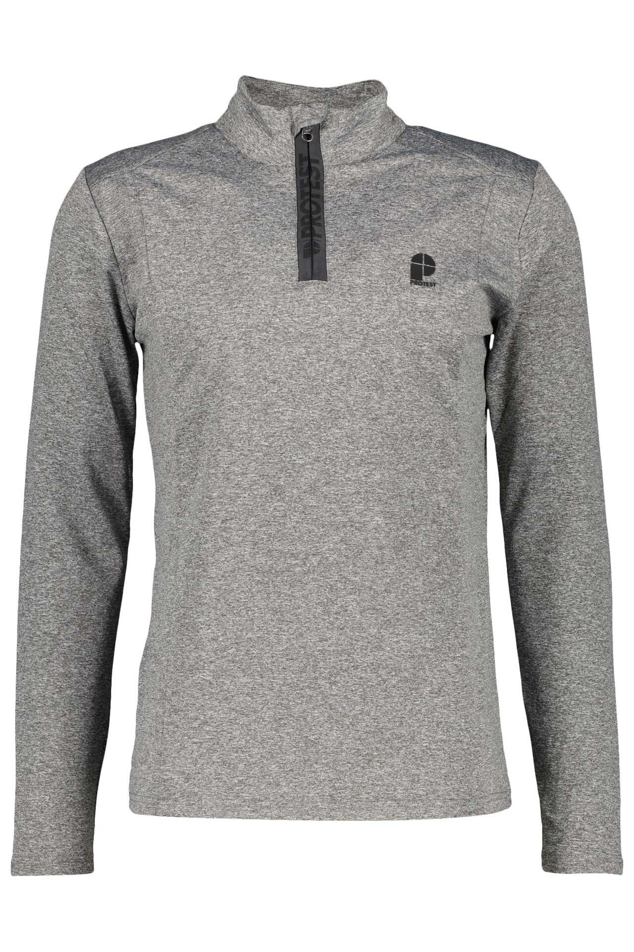 Funktionsshirt 1/4 Zip - 592-Dark Grey Melee - Grau