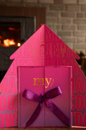 Adventskalender im Weihnachtsbaum-Design - 1200 - Pink