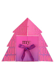 Adventskalender im Weihnachtsbaum-Design - 1200 - Pink