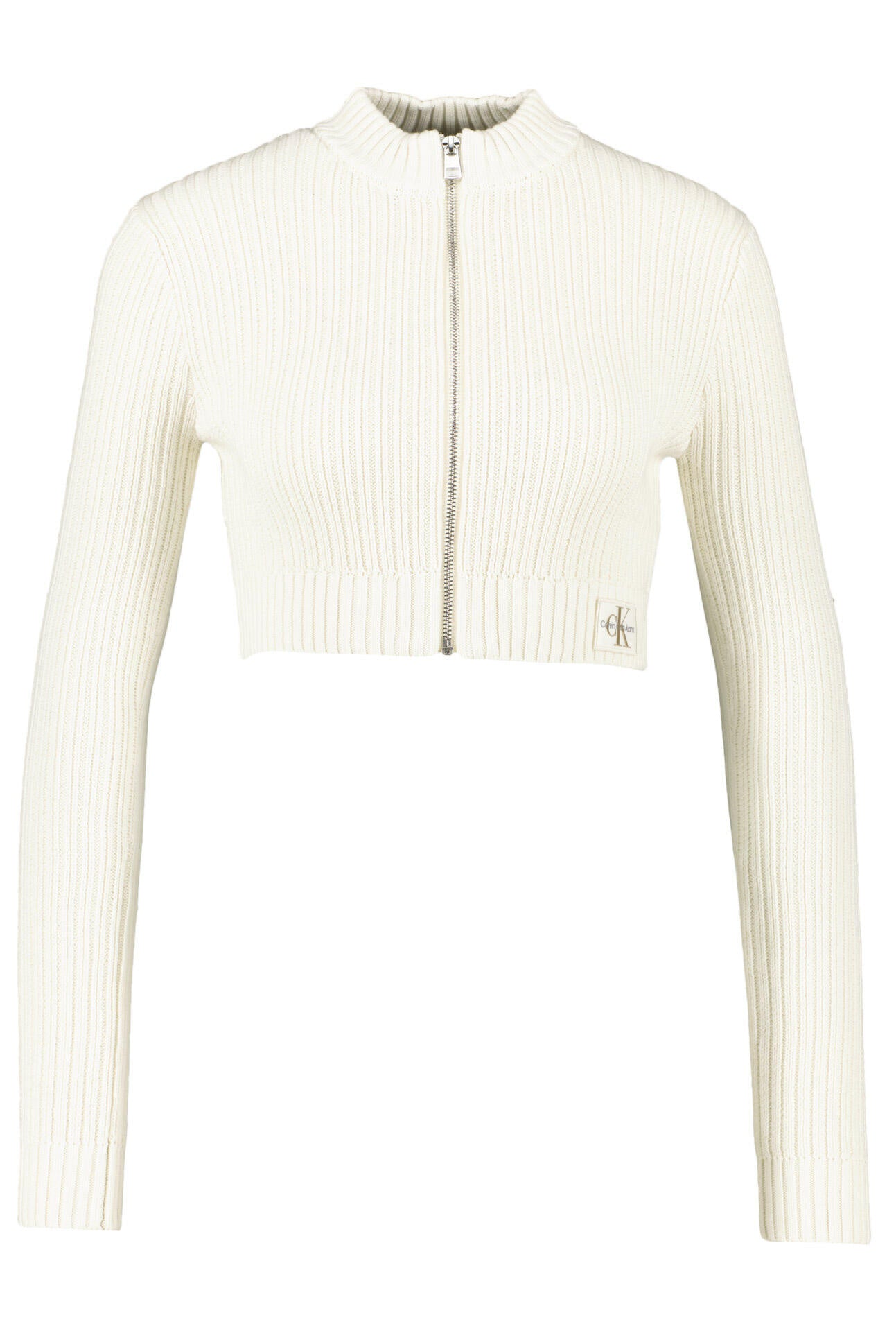 Kurze Strickjacke - YBI-WHITE - Creme