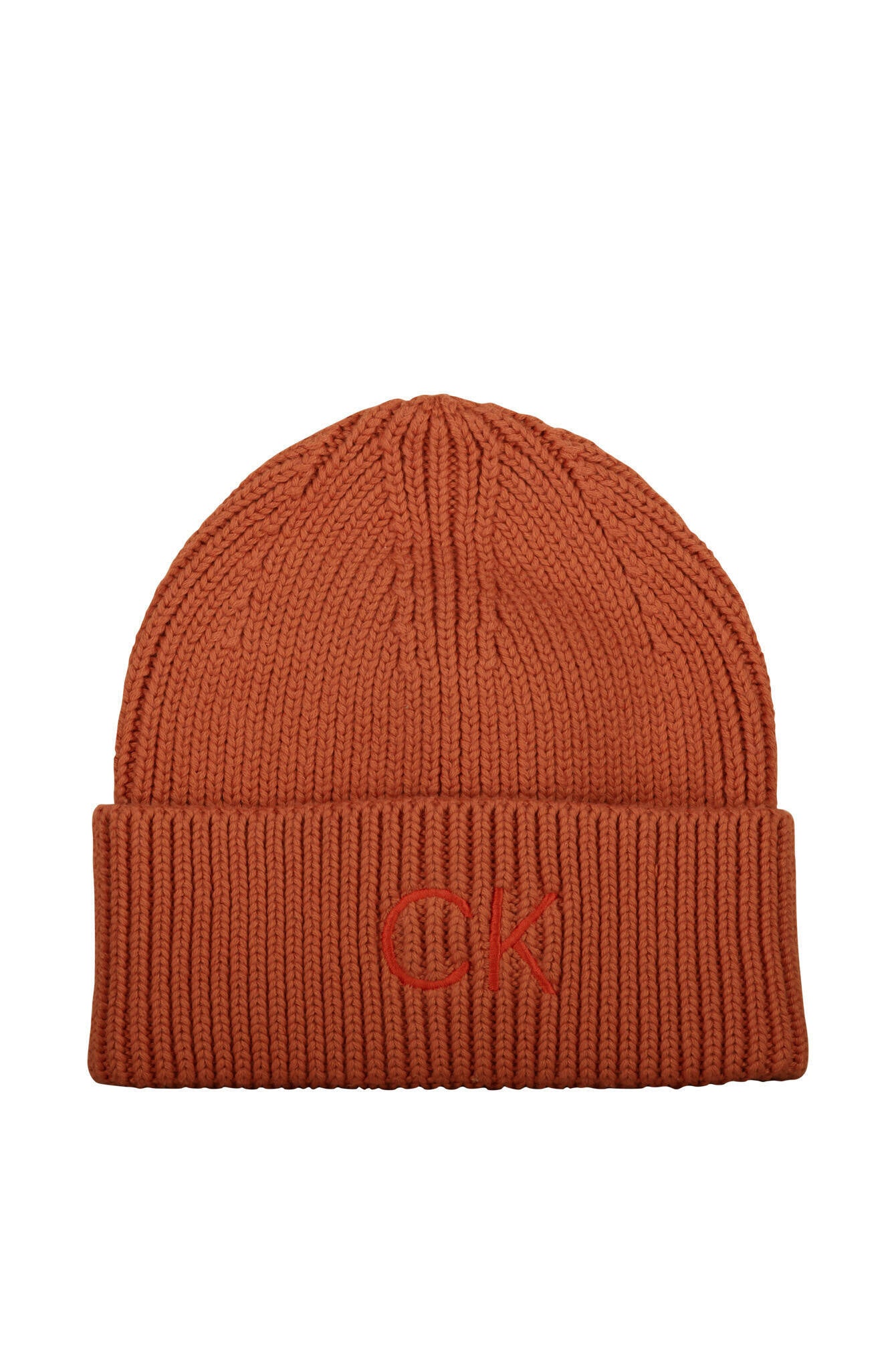 Ripp-Mütze mit Logo-Stick - GAP-BROWN - Orange