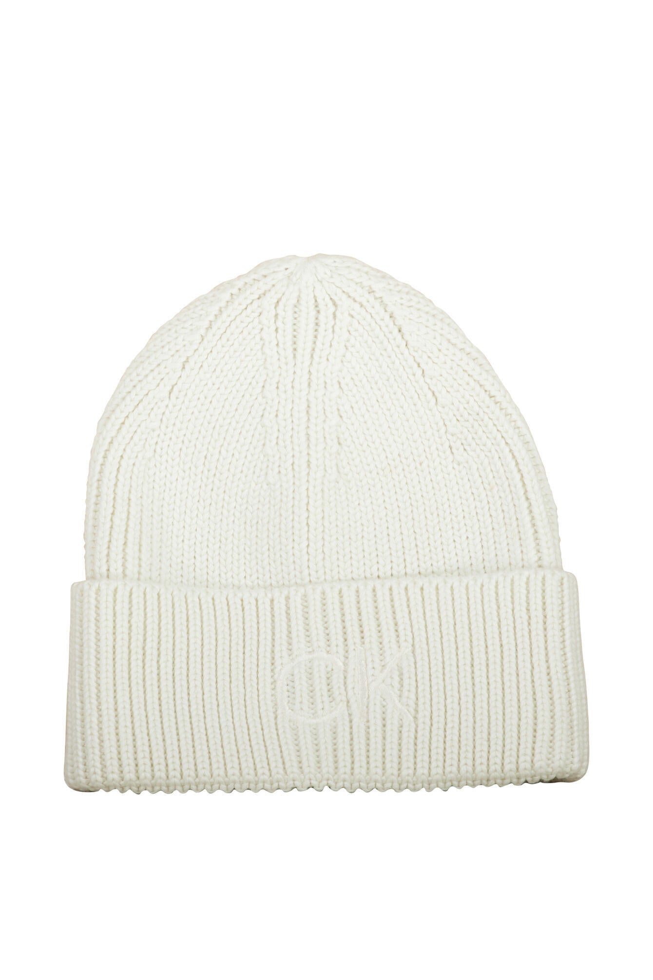 Ripp-Mütze mit Logo-Stick - YAL-WHITE - Weiß