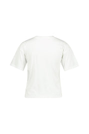 T-Shirt mit Logoprint - YAF-WHITE - Weiß