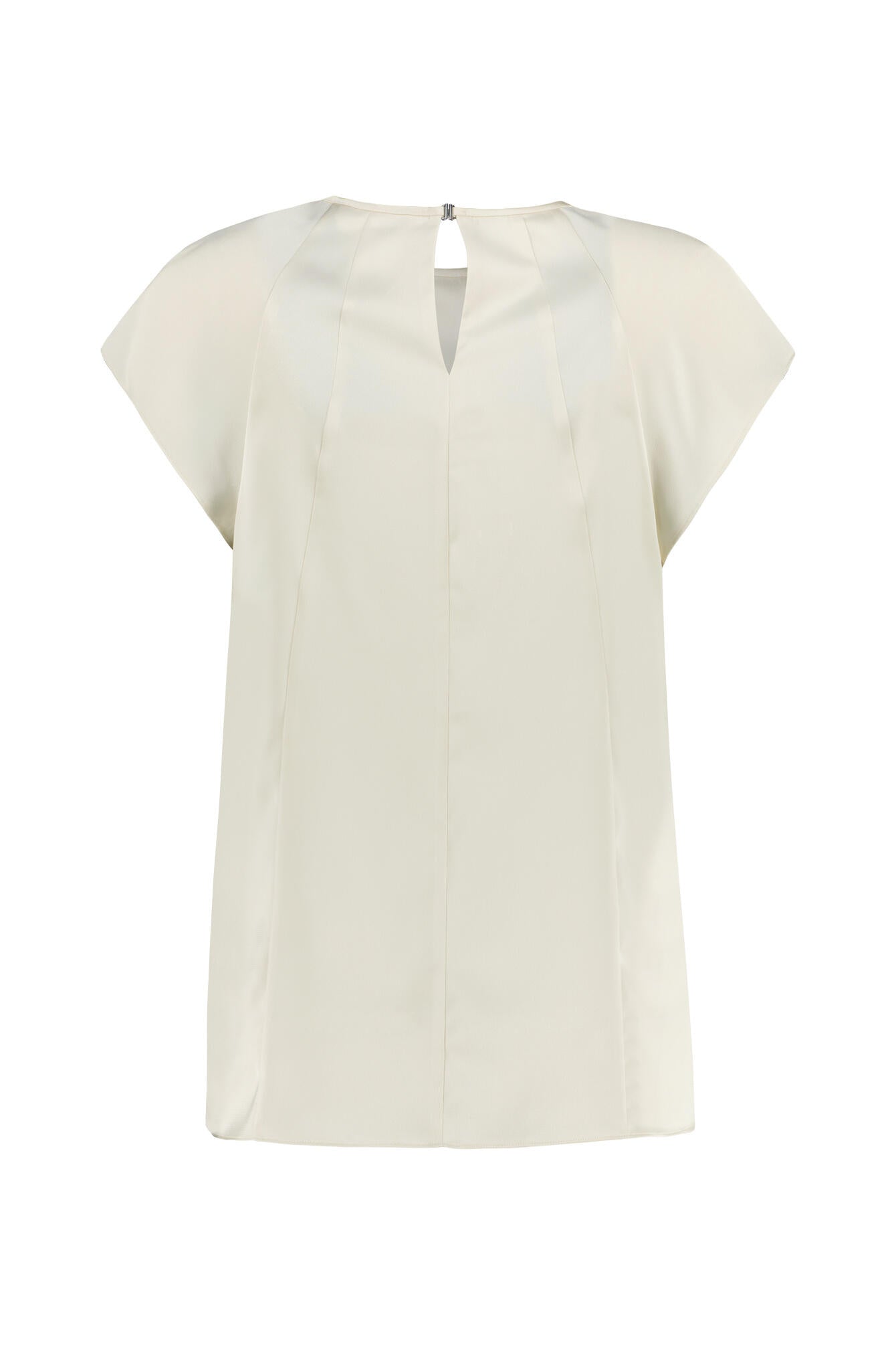 Bluse in Satin Optik - YAH-WHITE - Creme