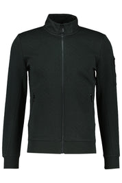 Sweatjacke - 174-Greenish Black - Grün