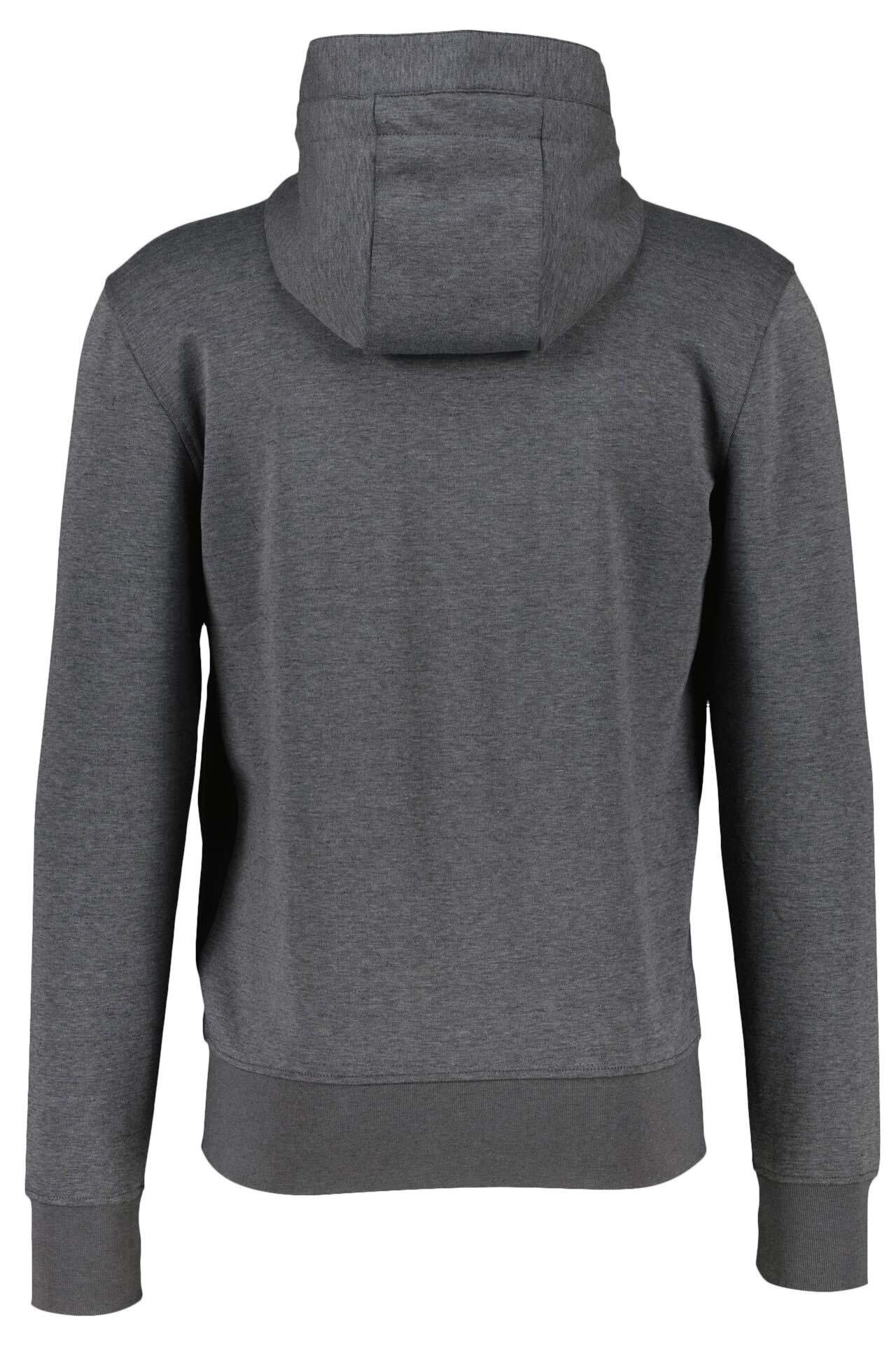 Sweatjacke - 025-Motorblack - Grau