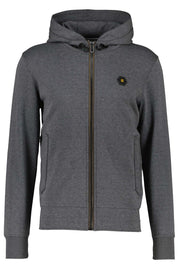 Sweatjacke - 025-Motorblack - Grau