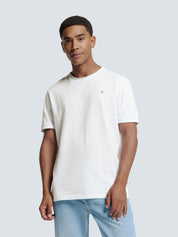 T-Shirt Regular Fit aus Baumwolle - 010-White - Weiß