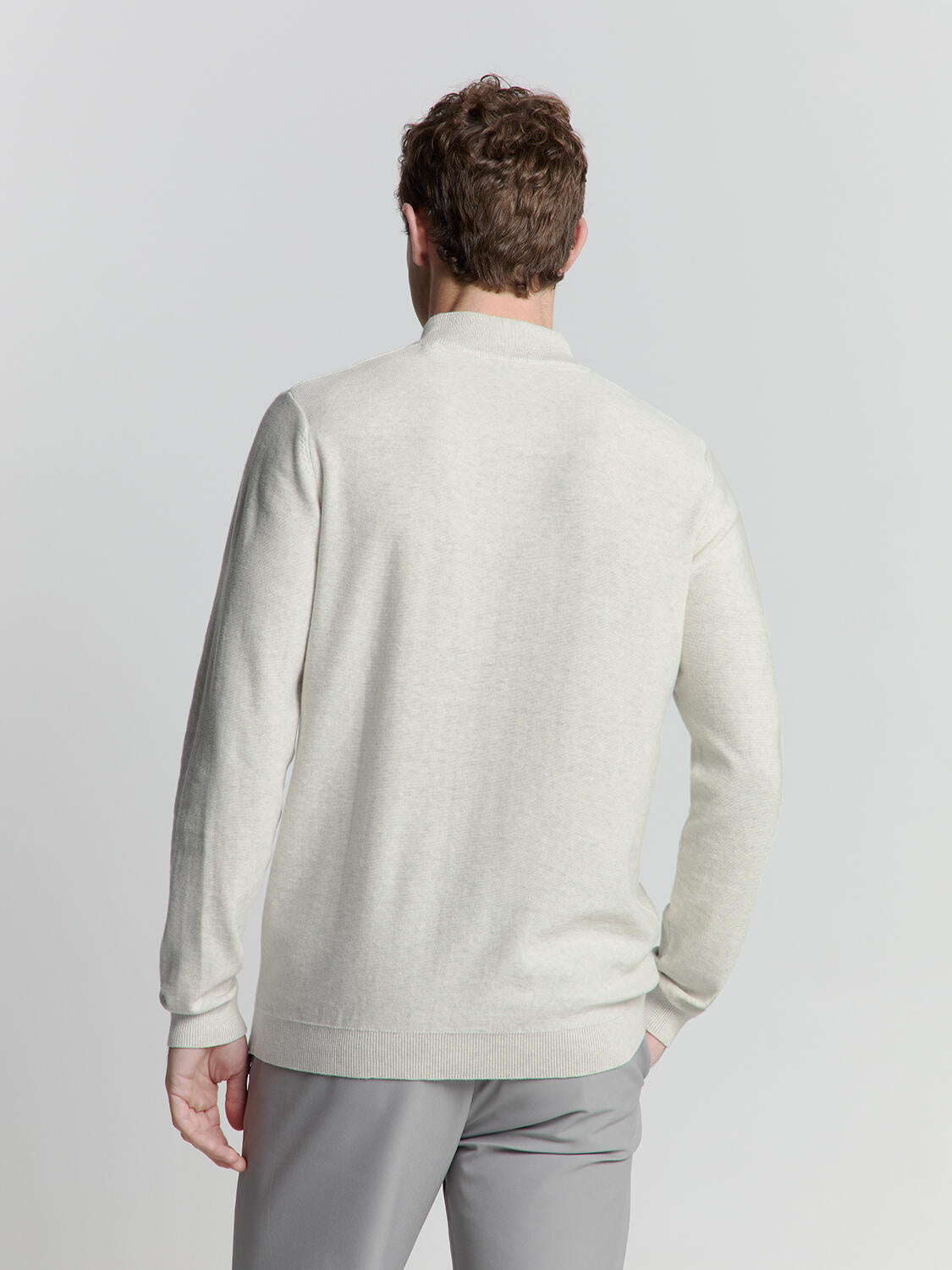 Strickpullover aus Bio-Baumwolle - 013-Kit - Grau