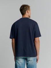 T-Shirt aus Baumwolle - 096-Deep Blue - Blau