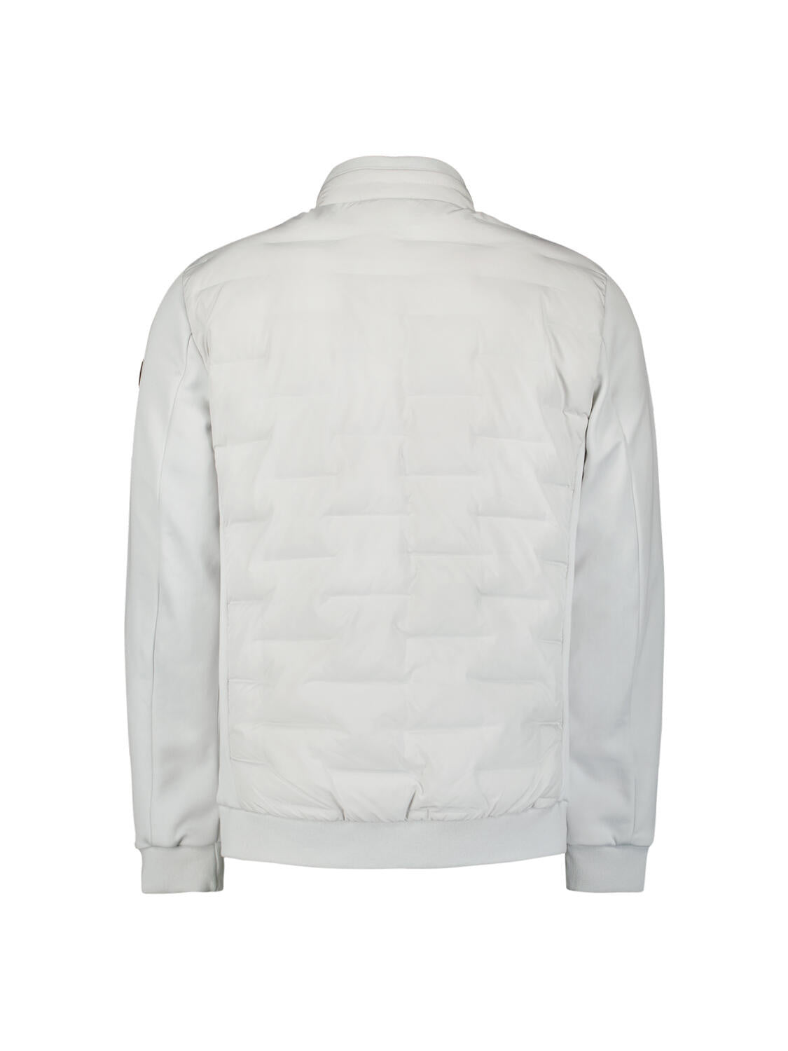 Hybrid-Jacke mit Stehkragen - 017-Chalk - Grau