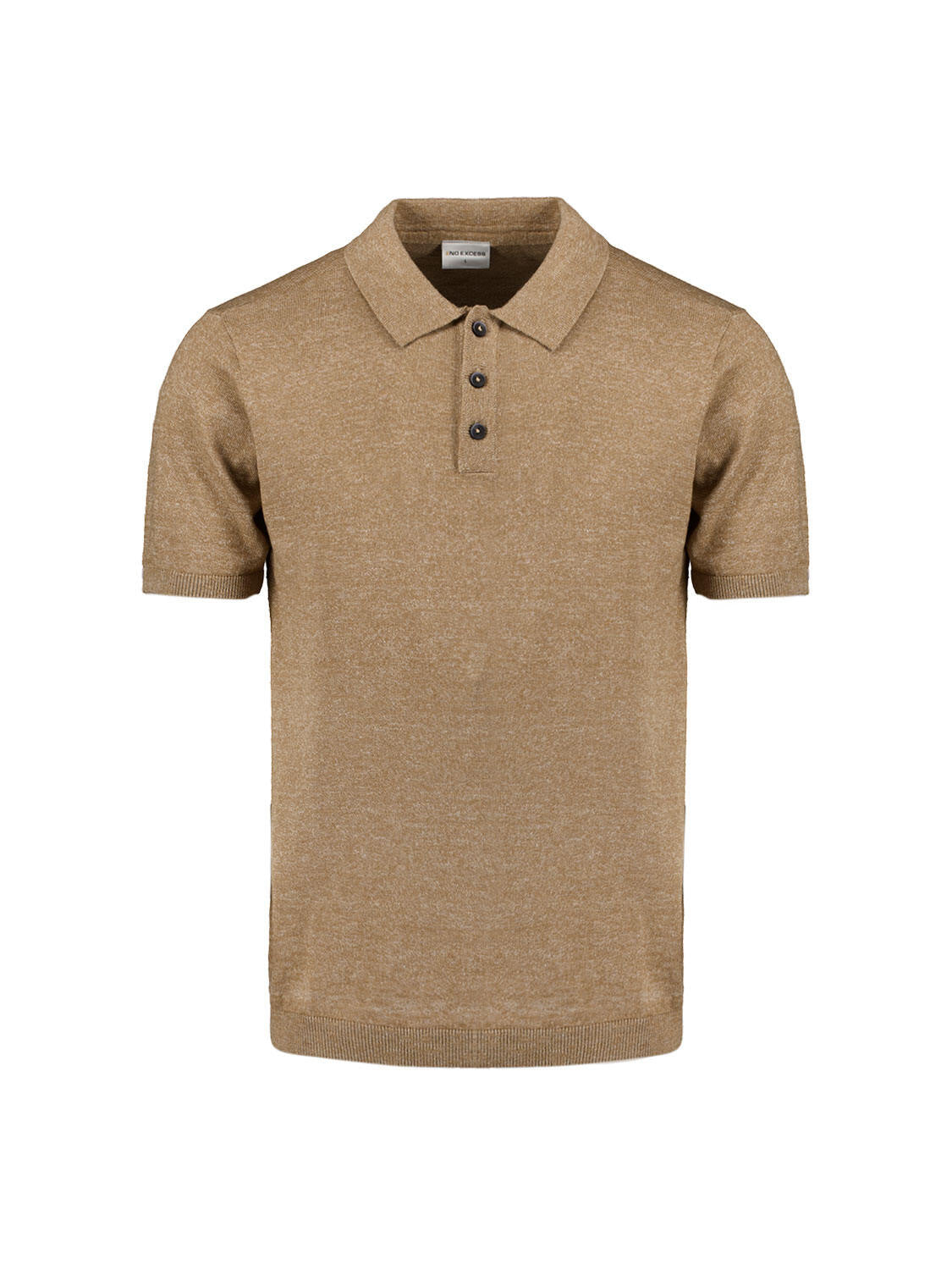 Poloshirt aus Baumwollmix - 043-Khaki - Braun