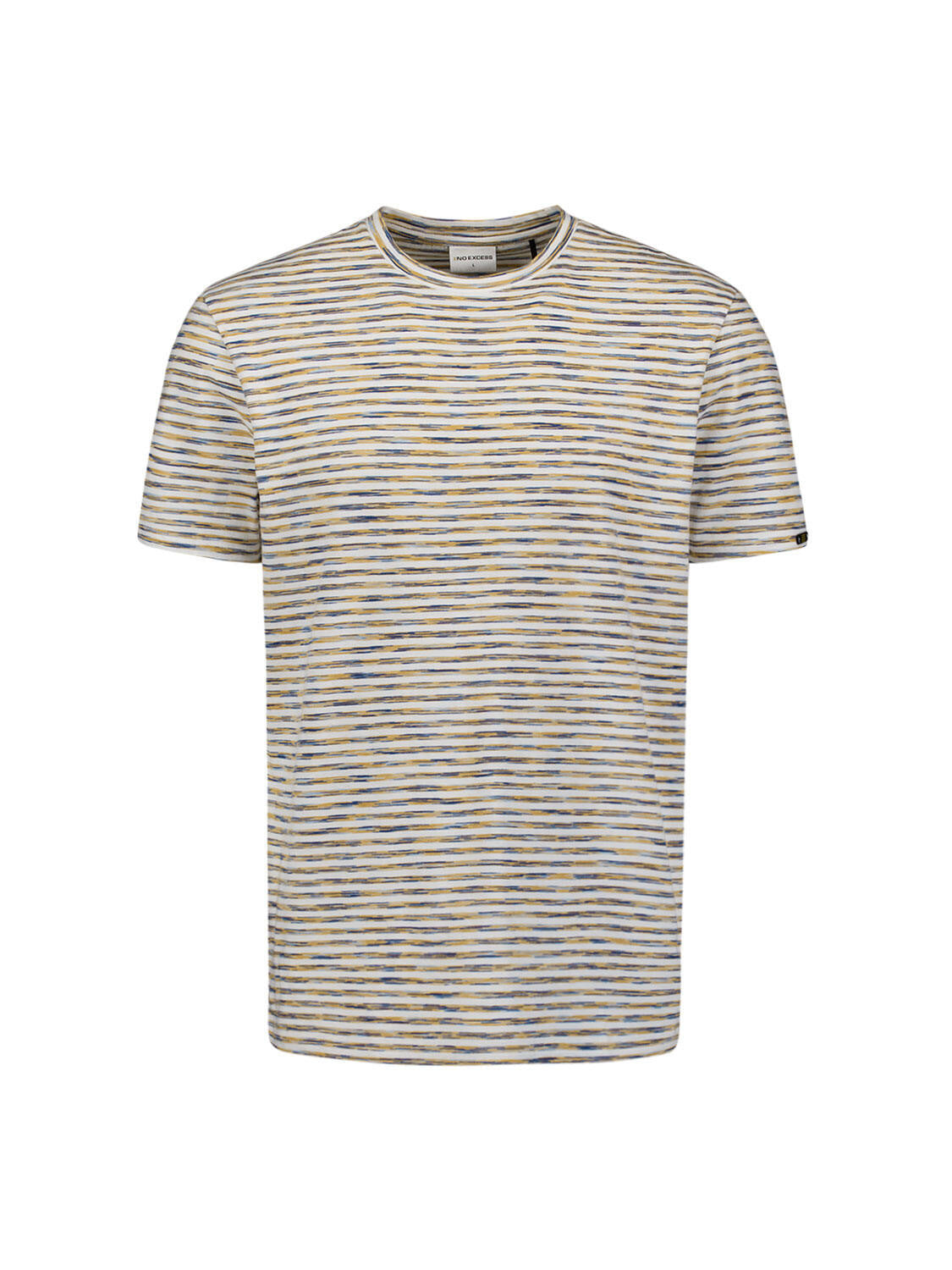 T-Shirt gestreift aus Baumwolle - 070-Yellow - Gelb