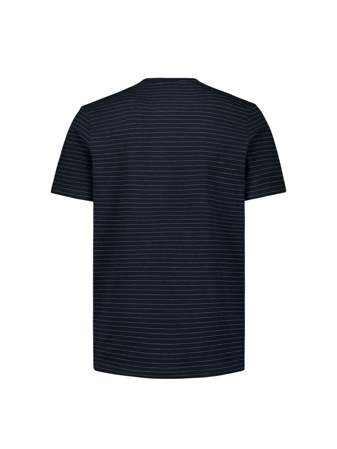 T-Shirt gestreift aus Baumwolle - 096-Deep Blue - Blau