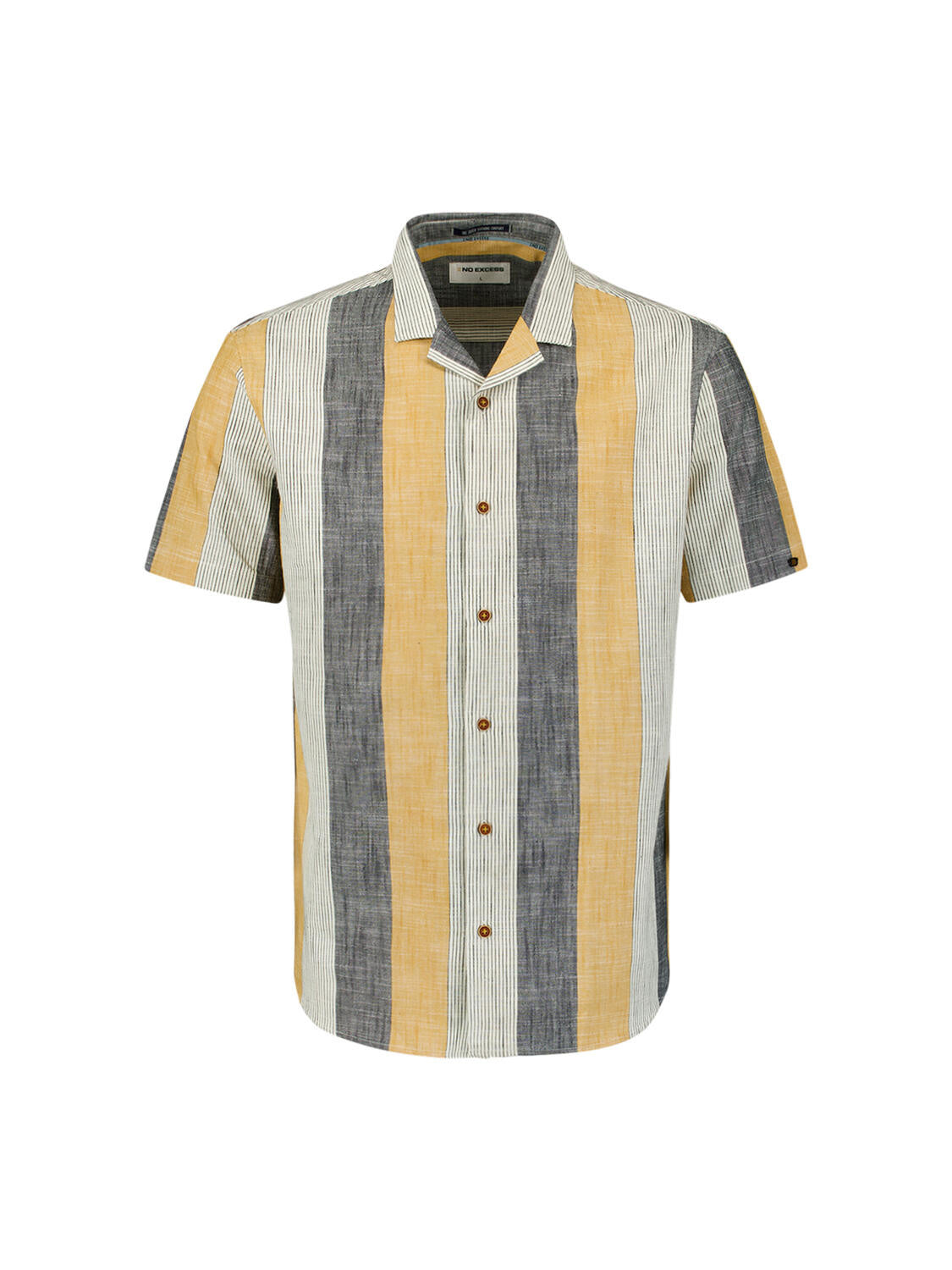 Freizeithemd gestreift Regular Fit - 070-Yellow - Gelb