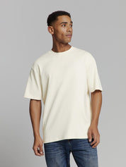 T-Shirt aus Baumwolle - 011-Offwhite - Creme