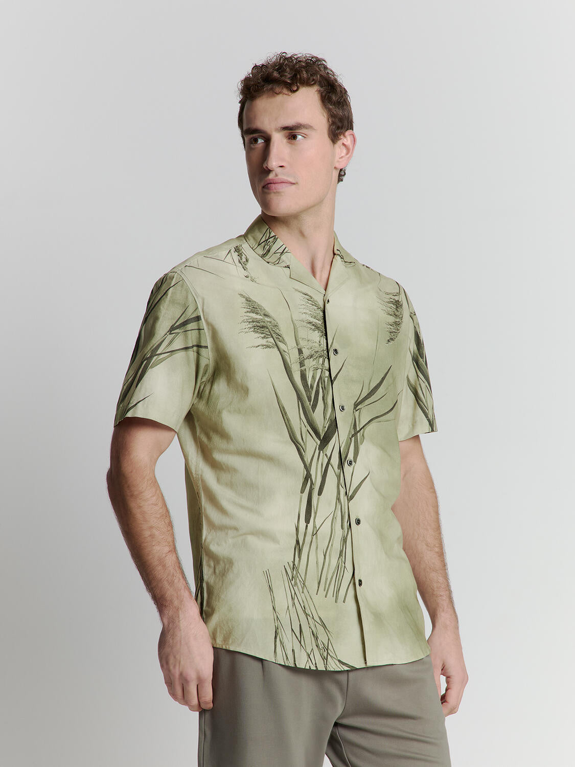 Freizeithemd gemustert Regular Fit - 058-Mint - Grün