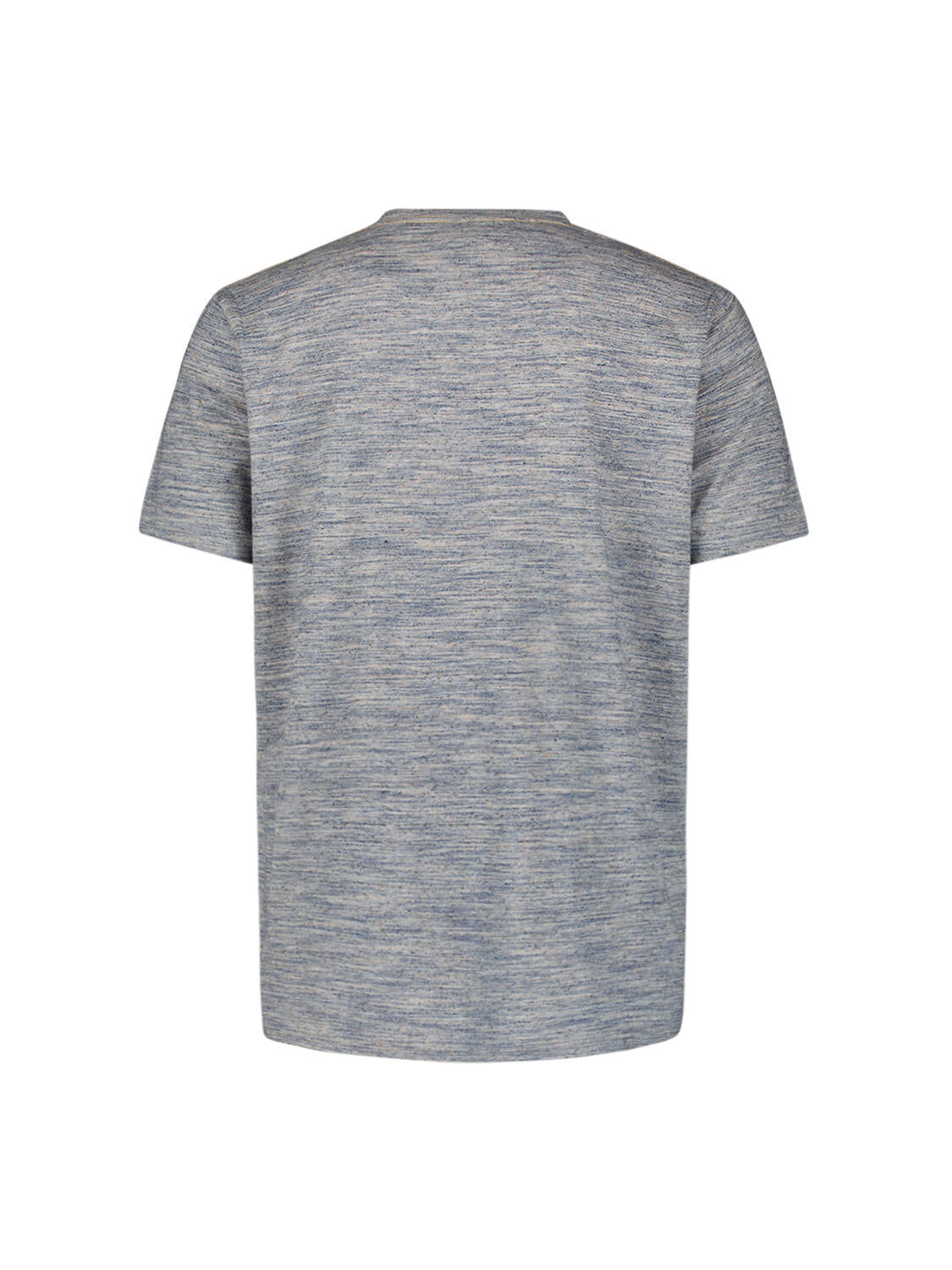 T-Shirt meliert aus Baumwollmix - 096-Deep Blue - Blau