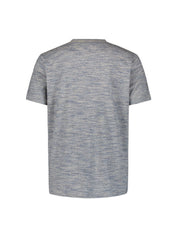 T-Shirt meliert aus Baumwollmix - 096-Deep Blue - Blau