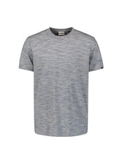 T-Shirt meliert aus Baumwollmix - 096-Deep Blue - Blau