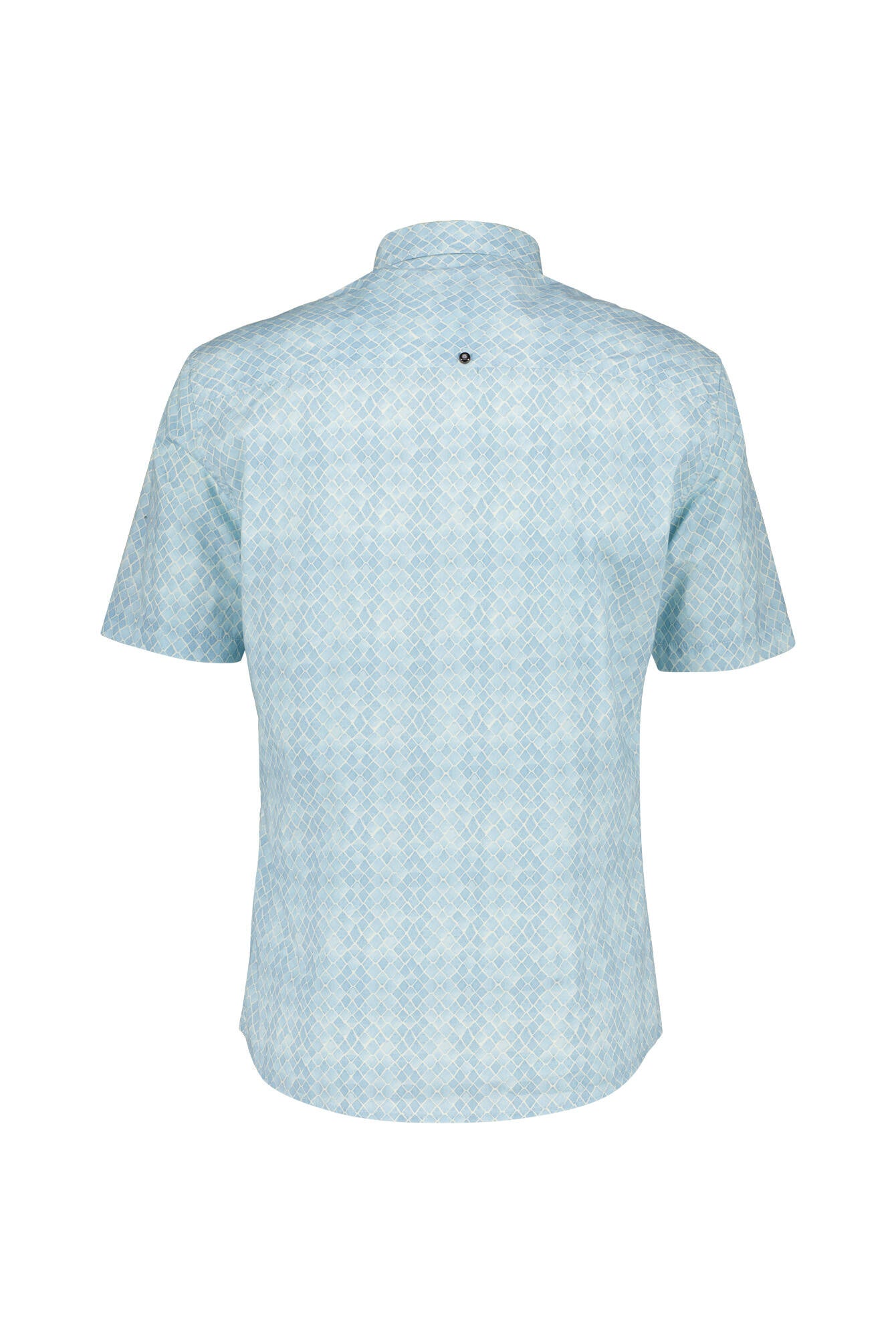Freizeithemd gemustert Regular Fit - 130-Cloud - Blau