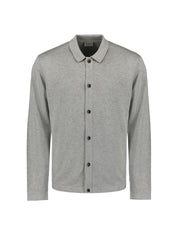 Pullover mit Polokragen - 102-Grey Melange - Grau