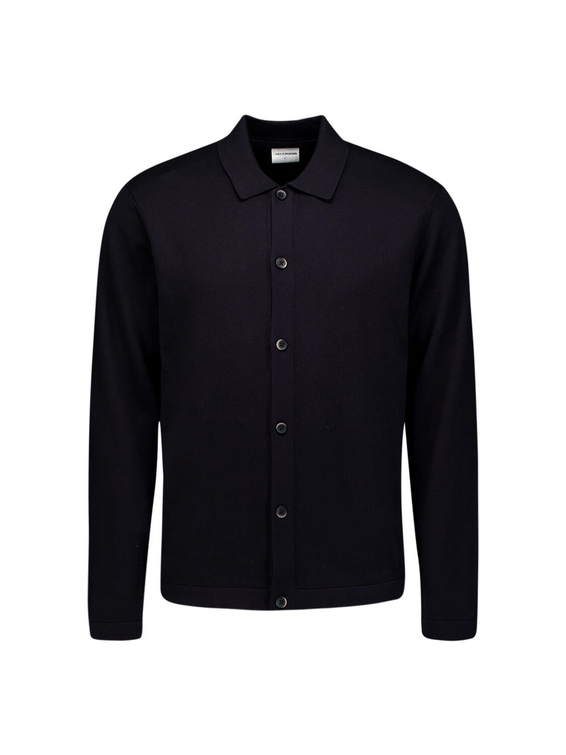 Pullover mit Polokragen - 020-Black - Schwarz