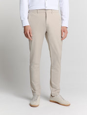 Chino Hose  4-Way Stretch - 014-Stone - Beige