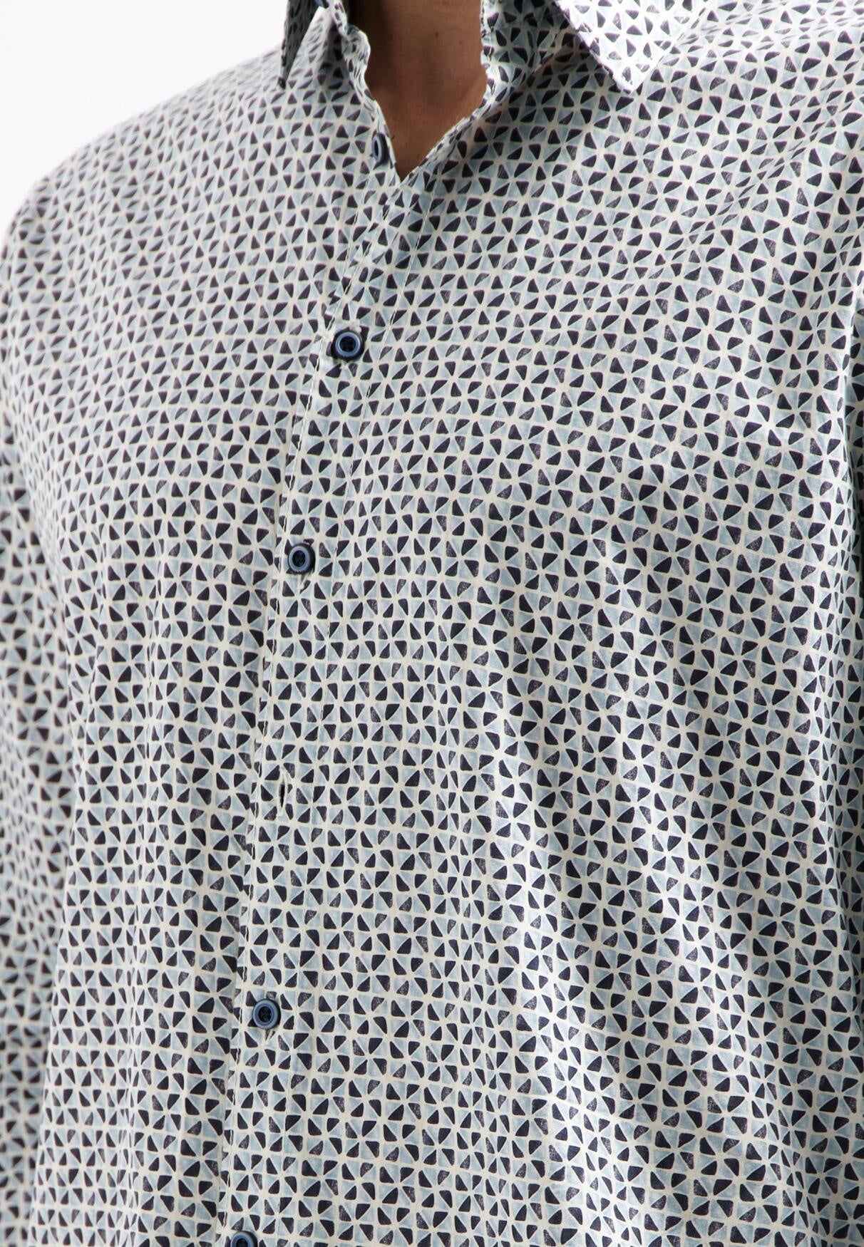Hemd Regular Fit - 138-Dusty Blue - Blau