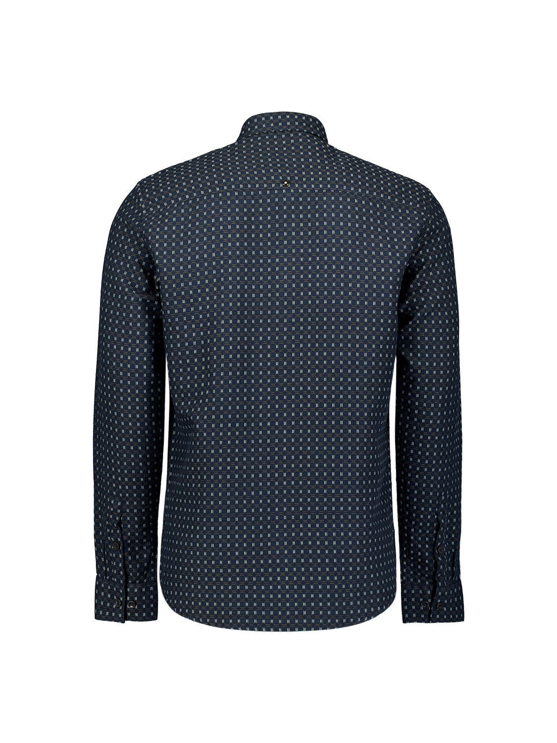 Jacquard Hemd Regula Fit - 078-Night - Blau
