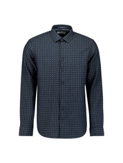 Jacquard Hemd Regula Fit - 078-Night - Blau