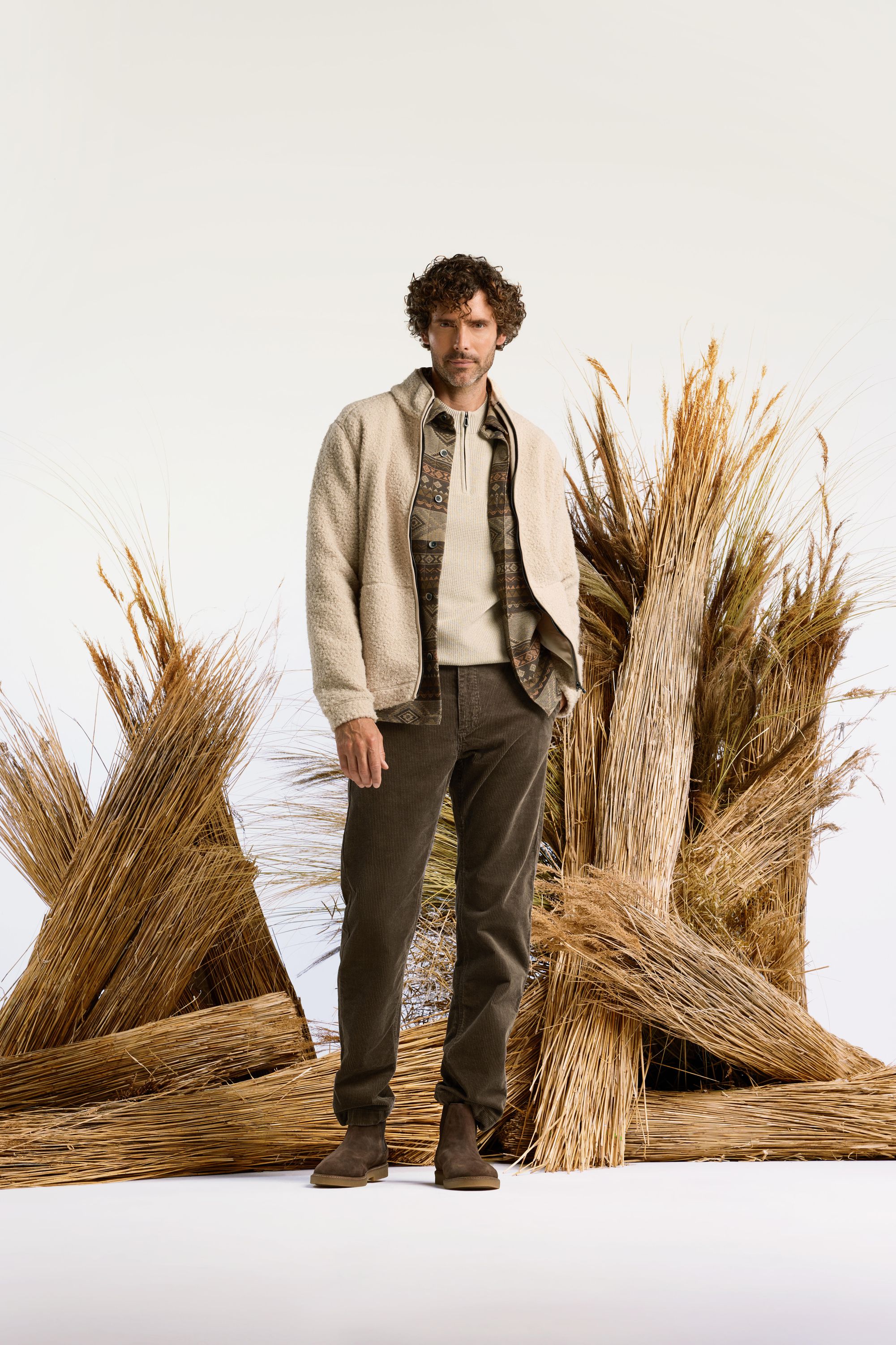 Teddy-Jacke - 015-Sand - Beige