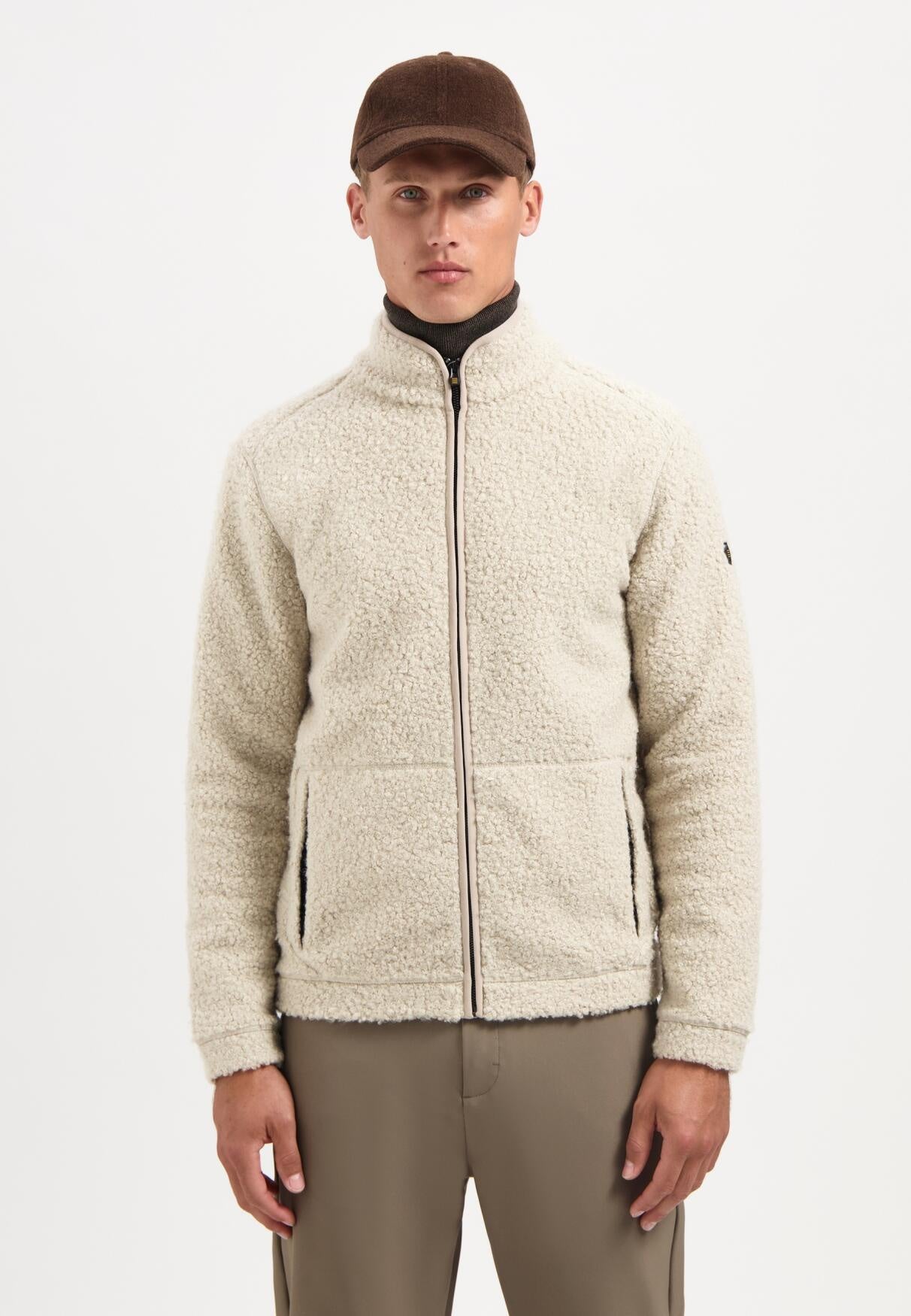 Teddy-Jacke - 015-Sand - Beige