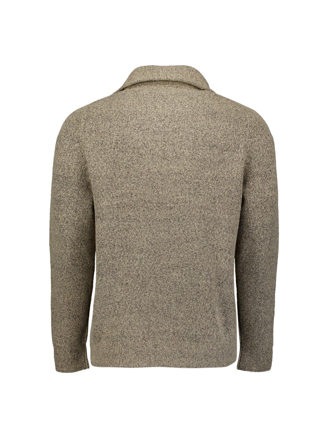 Strickpullover mit Troyerkragen - 015-Sand - Beige