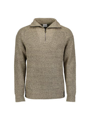 Strickpullover mit Troyerkragen - 015-Sand - Beige