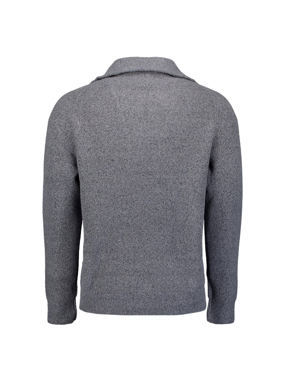 Strickpullover mit Troyerkragen - 137-Washed Blue - Blau