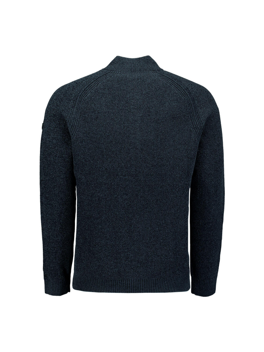 Strickpullover mit Troyerkragen - 078-Night - Blau