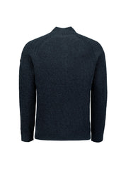 Strickpullover mit Troyerkragen - 078-Night - Blau